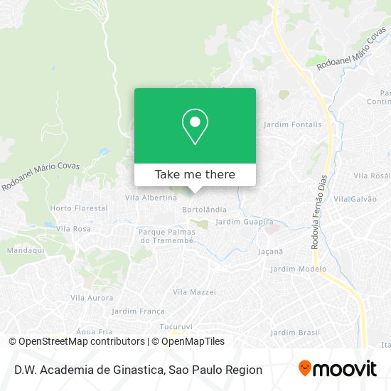 D.W. Academia de Ginastica map