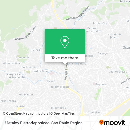 Mapa Metaloy Eletrodeposicao