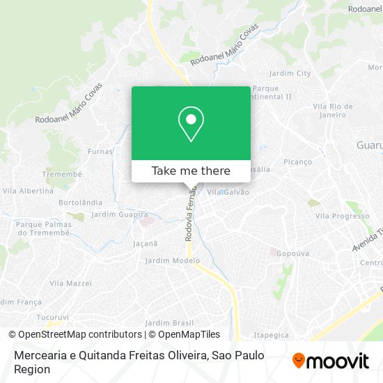 Mercearia e Quitanda Freitas Oliveira map