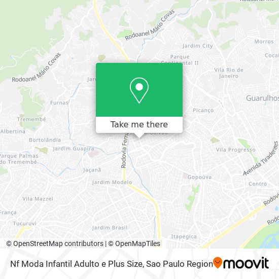 Nf Moda Infantil Adulto e Plus Size map