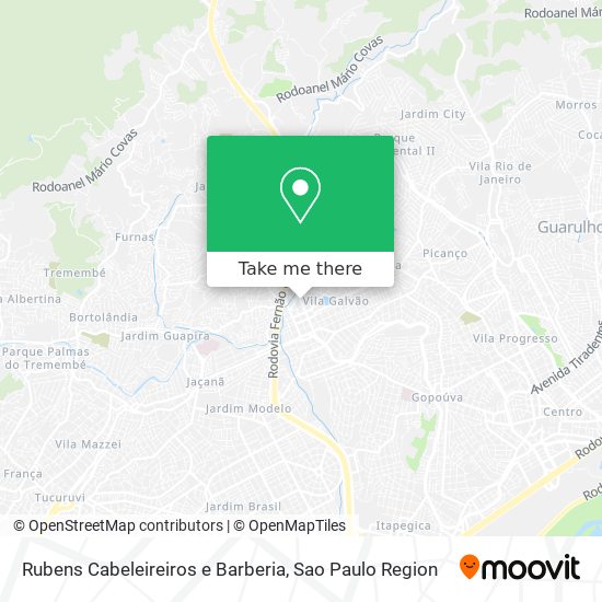 Mapa Rubens Cabeleireiros e Barberia