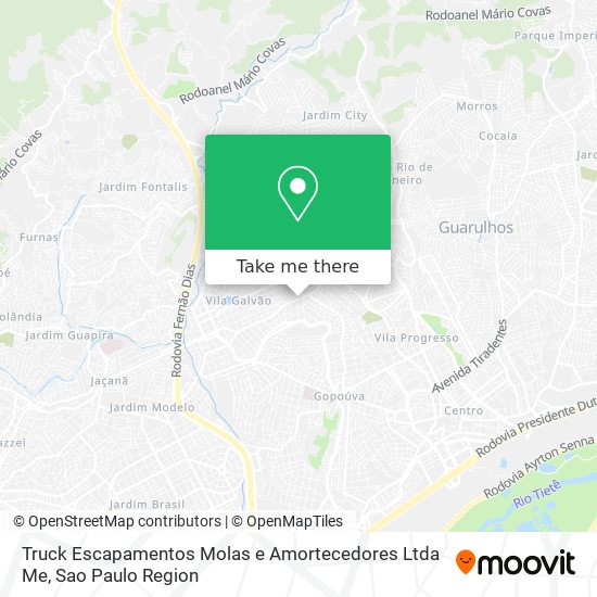 Truck Escapamentos Molas e Amortecedores Ltda Me map