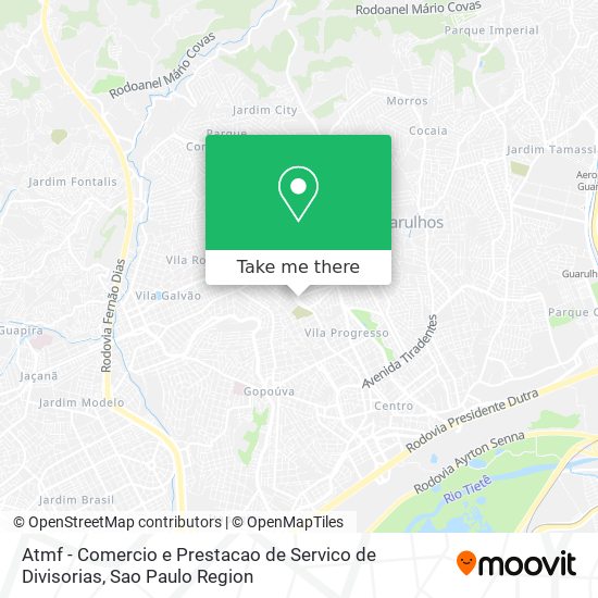 Mapa Atmf - Comercio e Prestacao de Servico de Divisorias