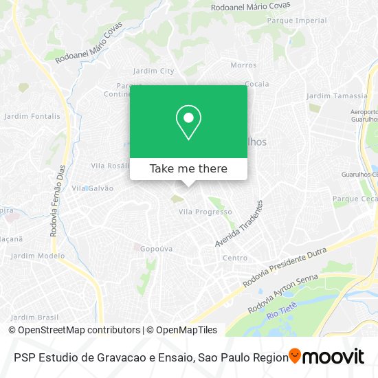 PSP Estudio de Gravacao e Ensaio map