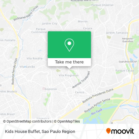 Kids House Buffet map