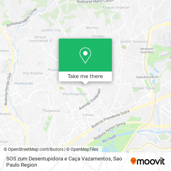 SOS zum Desentupidora e Caça Vazamentos map