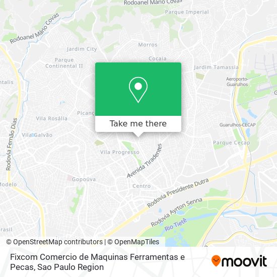 Mapa Fixcom Comercio de Maquinas Ferramentas e Pecas