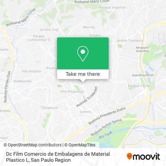 Dc Film Comercio de Embalagens de Material Plastico L map