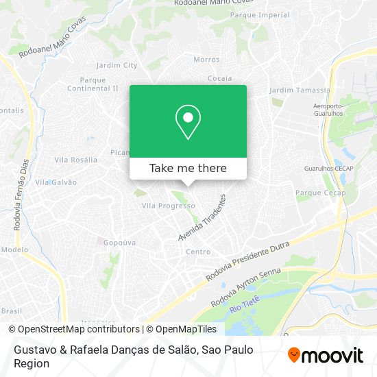 Mapa Gustavo & Rafaela Danças de Salão