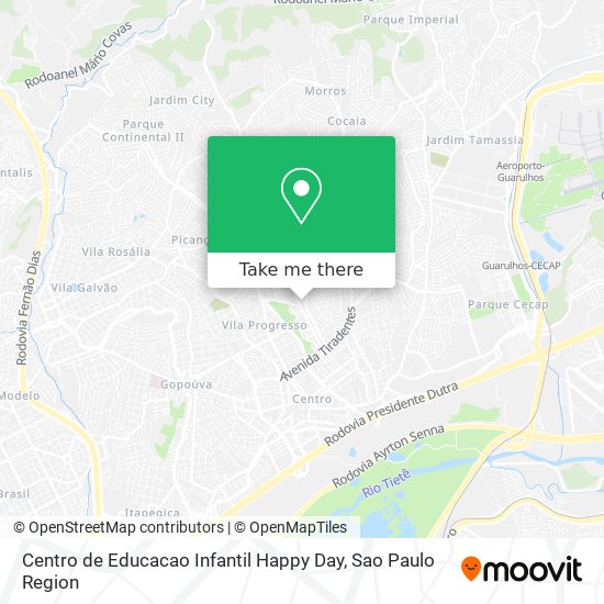 Mapa Centro de Educacao Infantil Happy Day