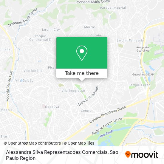 Alessandra Silva Representacoes Comerciais map