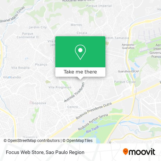 Focus Web Store map