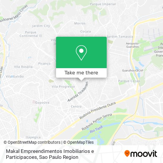 Makal Empreendimentos Imobiliarios e Participacoes map