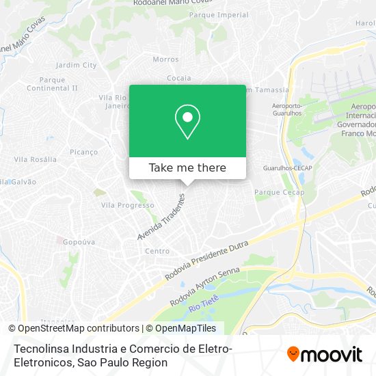 Tecnolinsa Industria e Comercio de Eletro-Eletronicos map