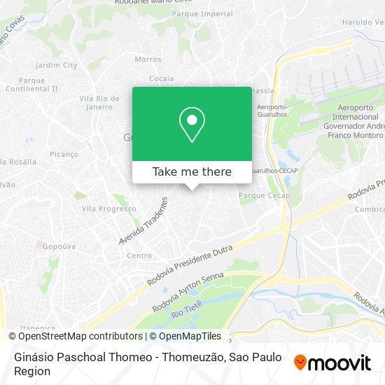 Ginásio Paschoal Thomeo - Thomeuzão map
