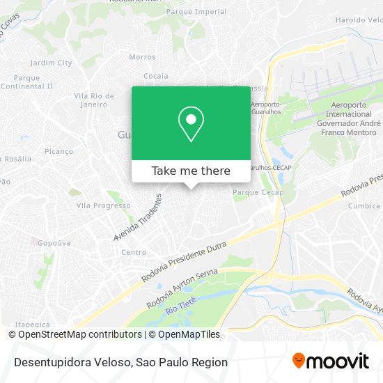 Desentupidora Veloso map