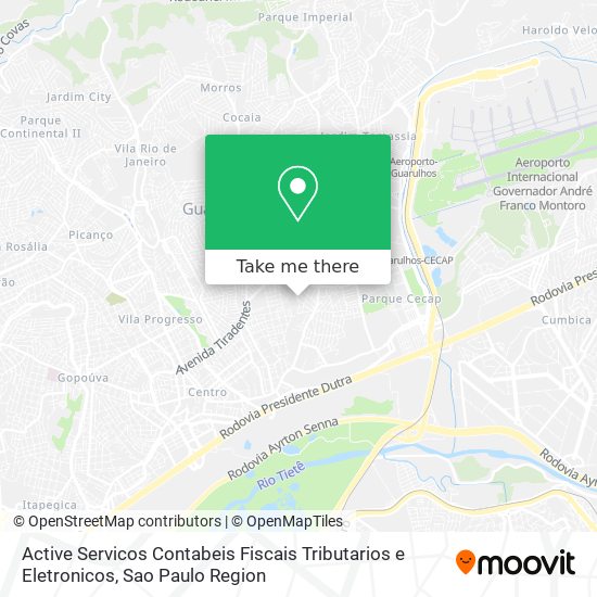 Active Servicos Contabeis Fiscais Tributarios e Eletronicos map
