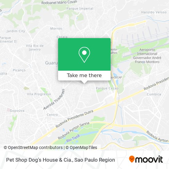 Pet Shop Dog's House & Cia. map