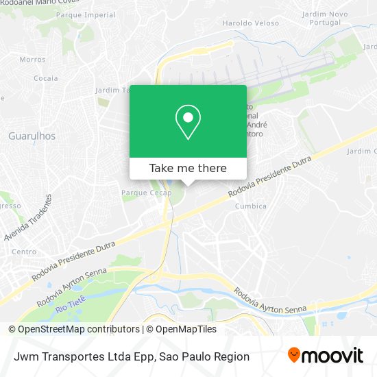 Jwm Transportes Ltda Epp map
