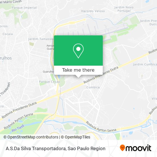 A.S.Da Silva Transportadora map