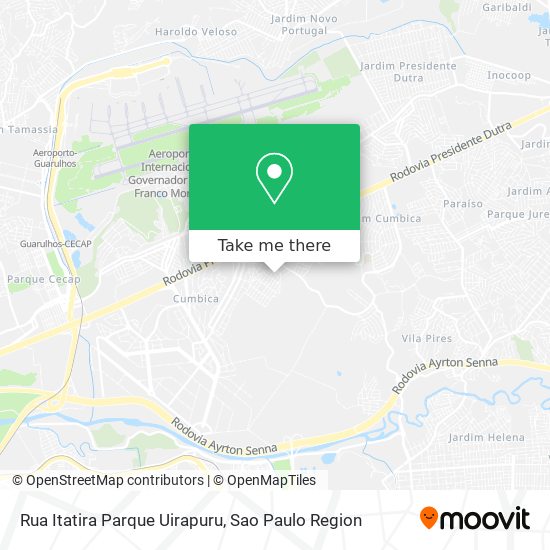 Rua Itatira Parque Uirapuru map