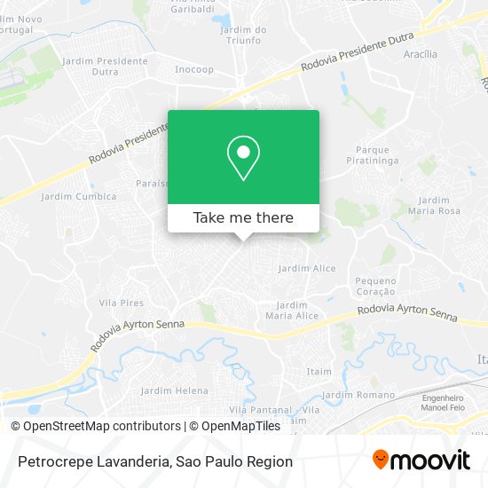 Petrocrepe Lavanderia map