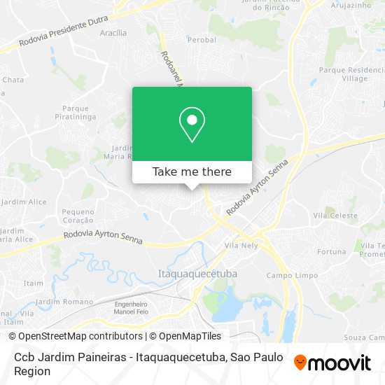 Ccb Jardim Paineiras - Itaquaquecetuba map