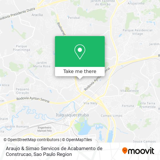 Araujo & Simao Servicos de Acabamento de Construcao map