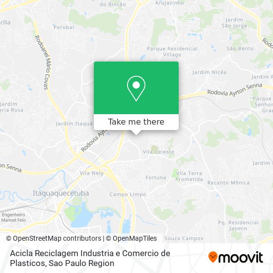 Acicla Reciclagem Industria e Comercio de Plasticos map
