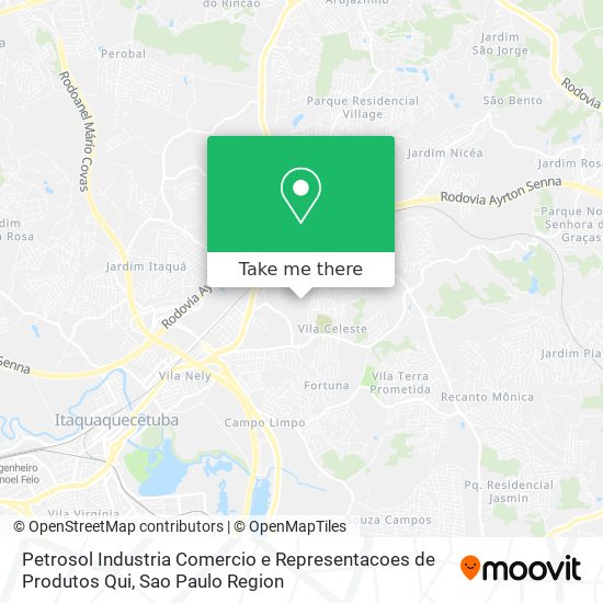 Mapa Petrosol Industria Comercio e Representacoes de Produtos Qui