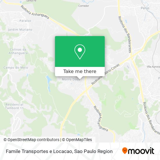 Mapa Famile Transportes e Locacao