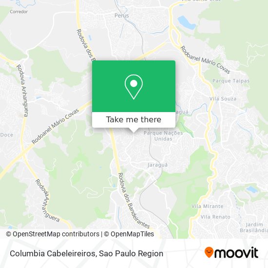 Columbia Cabeleireiros map