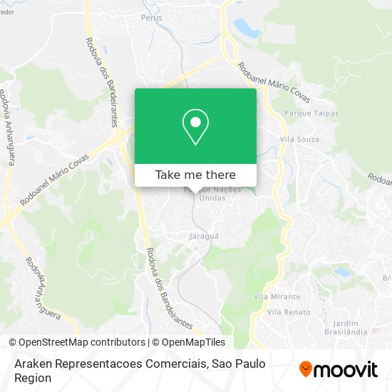 Araken Representacoes Comerciais map