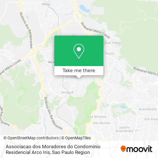 Mapa Associacao dos Moradores do Condominio Residencial Arco Iris