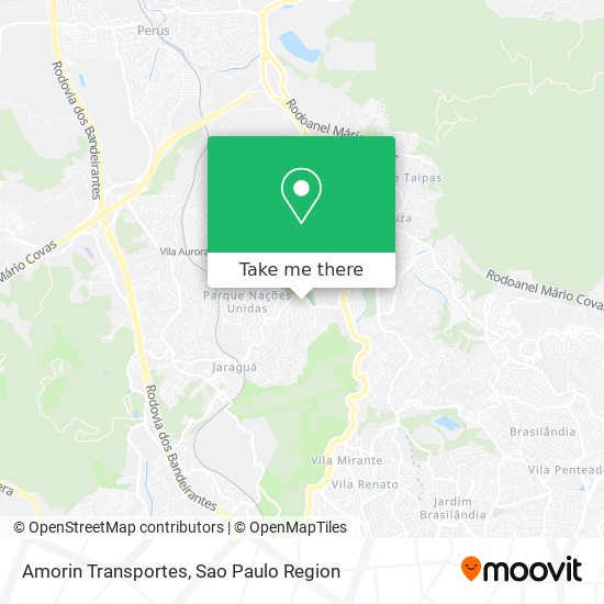 Amorin Transportes map