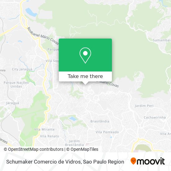 Mapa Schumaker Comercio de Vidros