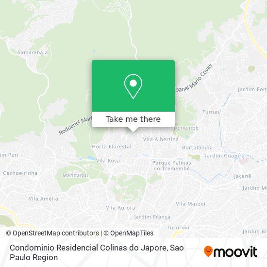 Condominio Residencial Colinas do Japore map