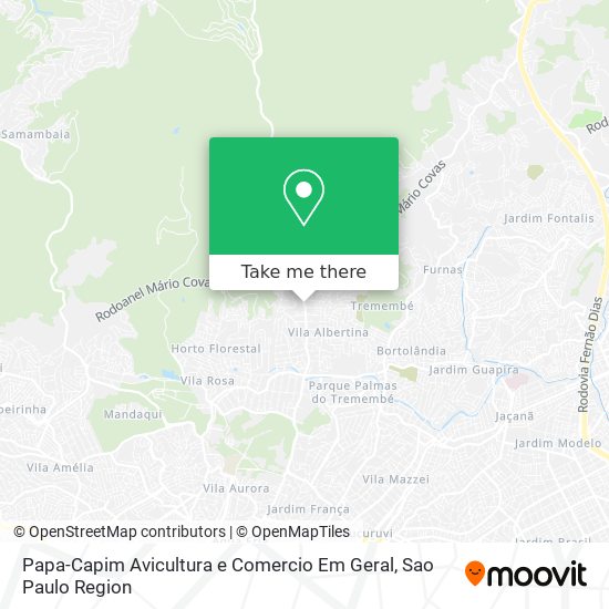 Papa-Capim Avicultura e Comercio Em Geral map