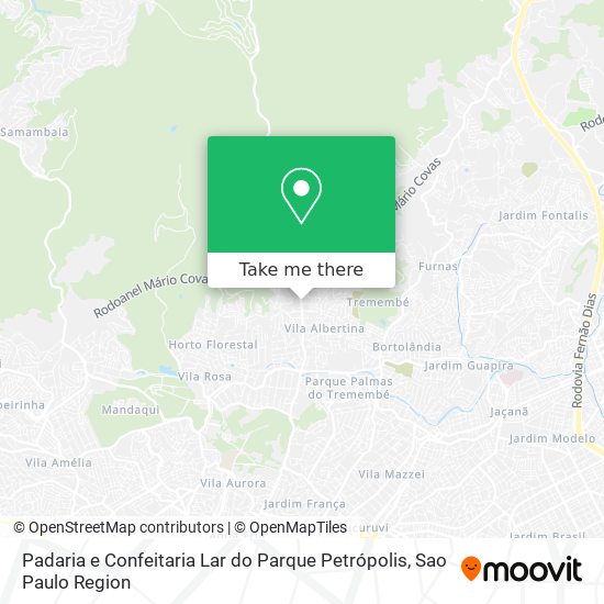 Padaria e Confeitaria Lar do Parque Petrópolis map