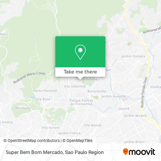 Super Bem Bom Mercado map