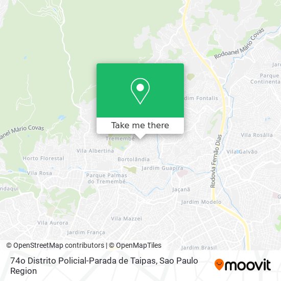 Mapa 74o Distrito Policial-Parada de Taipas