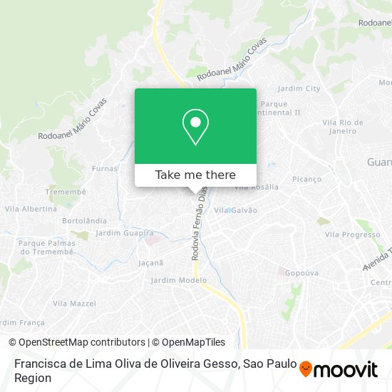 Francisca de Lima Oliva de Oliveira Gesso map