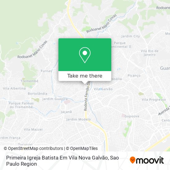 Primeira Igreja Batista Em Vila Nova Galvão map