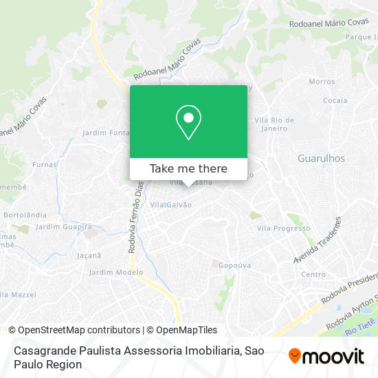 Mapa Casagrande Paulista Assessoria Imobiliaria