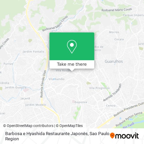 Barbosa e Hyashida Restaurante Japonês map