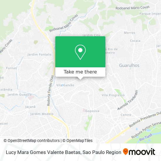 Lucy Mara Gomes Valente Baetas map