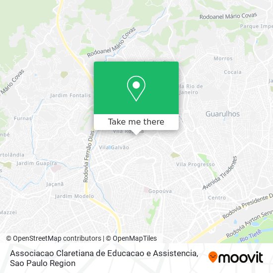 Associacao Claretiana de Educacao e Assistencia map