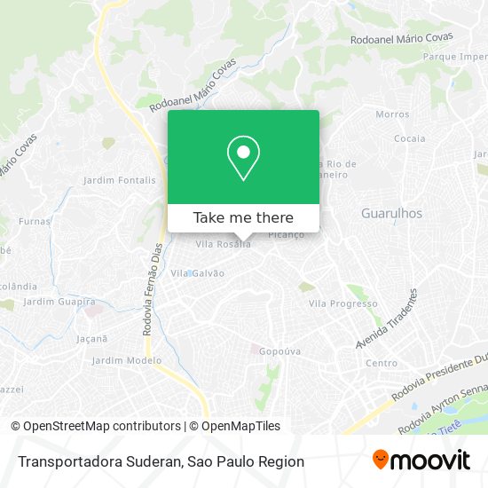 Transportadora Suderan map