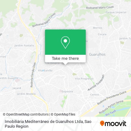 Imobiliária Mediterrâneo de Guarulhos Ltda map