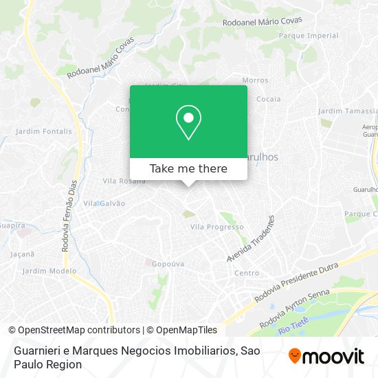 Guarnieri e Marques Negocios Imobiliarios map